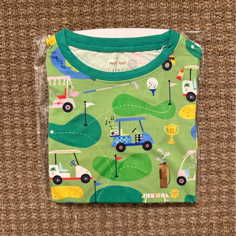 Little Sleepies Fairway Fun Pajama Set - Long Sleeve 4T (SOLD OUT ONLINE)
